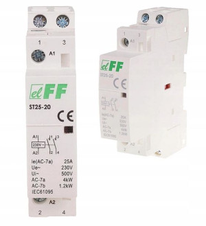 F&F Stycznik Modułowy 25A Cewka 230V Na Szynę