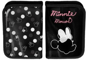 Piórnik Szkolny Dwuklapkowy Z Wyposażeniem Minnie