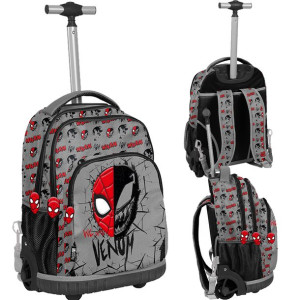 Spiderman Plecak Na Kółkach Dla Chłopca Venom Grey