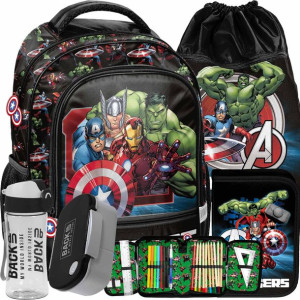 Avengers Plecak Szkolny Zestaw Piórnik Worek Marvel
