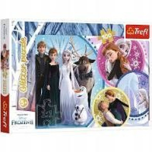 Puzzle trefl 100 14817 glitter frozen 2