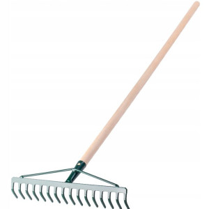 Grabie Do Liści Trawy Metalowe 16-zębne 137cm