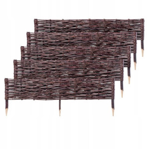Palisada Wiklinowa Płotek 100x20cm Obrzeże 5szt