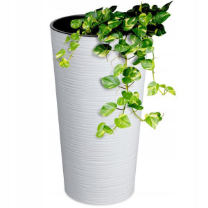 Kadax Doniczka Donica + Wkład Osłonka Biała 19cm