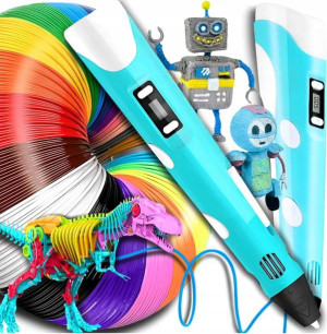 Długopis Drukarka 3d Turkus Pen Zestaw + 209m Wkładu