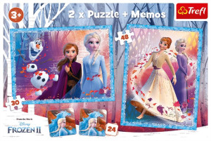 Puzzle Trefl + Memos 90814 Frozen