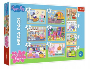 Puzzle Trefl 10 W 1 90358 Peppa