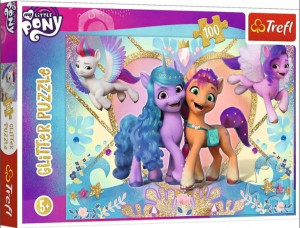 Puzzle Trefl 100 14828 Brokatowe Kucyki