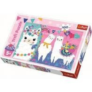 Puzzle Trefl 100 16363 Wesołe Lamy