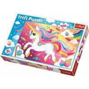 Puzzle Trefl 100 16386 Piękny Jednorożec