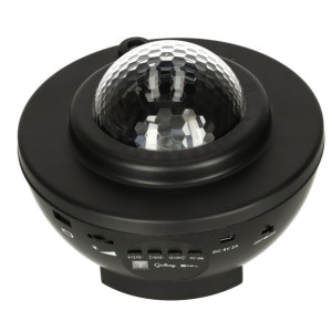 Projektor gwiazd rzutnik lampka nocna głośnik bluetooth czarna