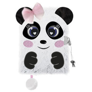 Pamiętnik Z Kłódką Włochacz 96 Kartek Słodka Panda 3d