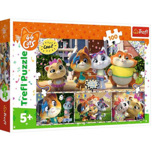 Puzzle Trefl 100 16442 Rainbow 44 Cats