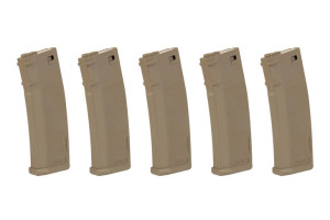 Zestaw 5 magazynków S-Mag Mid-Cap na 125 kulek