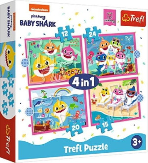 Puzzle Trefl 12/15/20/24 34378 rekiny