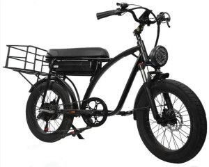 Dwuosobowy Rower elektryczny Bezior XF001 moc 1000 W + dodatki