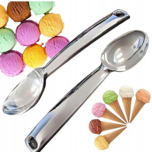 GAŁKOWNICA ŁYŻKA do LODÓW owoców puree STALOWA