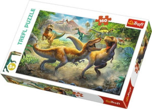 Puzzle Trefl 160 15360 Walczące Tyranozaury