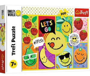 Puzzle Trefl 200 13297 wesoły smiley