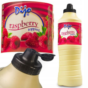 SOS MALINOWY polewa do lodów gofrów deserów DIJO MALINA 1000ml XXL 1kg