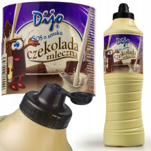 SOS CZEKOLADA MLECZNA polewa do lodów gofrów deserów DIJO CZEKOLADOWY 1000m