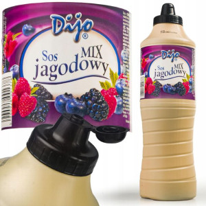 SOS JAGODOWY polewa do lodów gofrów deserów DIJO OWOCE LEŚNE 1000ml