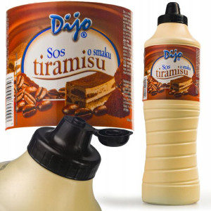 SOS TIRAMISU polewa do lodów gofrów deserów DIJO KAWOWY 1000ml XXL 1kg