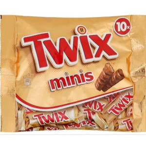 Twix Mini Baton Batoniki Minis 10 sztuk z karmelem oblane czekoladą