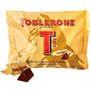 Mini Toblerone Tiny 200g Batony Czekolada Miód Migdały Honey Almond Nugat