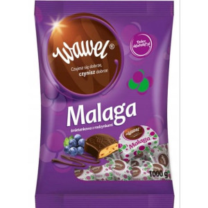 Wawel Malaga śmietankowa z rodzynkami Czekolada z nadzieniem 1000 g