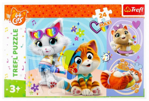 Puzzle Trefl 24 maxi 14350 wesołe koty