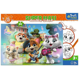 Puzzle Trefl 24 Maxi 41011 Koty Rainbow