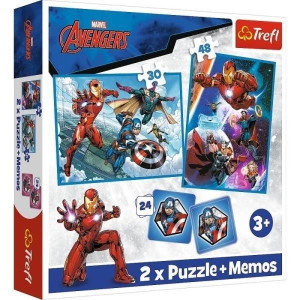 Puzzle Trefl 2w1+memos 93333 Anengers