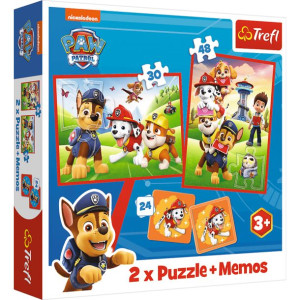 Puzzle Trefl 2w1+memos 93337 Paw Patrol