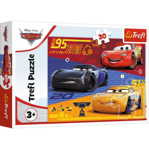 Puzzle Trefl 30 18274 auta przed wyścigiem