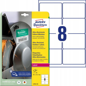Etykiety Polietylenowe Ultra Resistant Avery