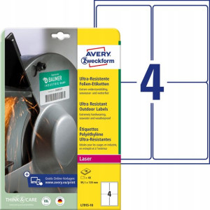 Etykiety Polietylenowe Ultra Resistant Avery