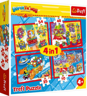Puzzle Trefl 4w1 34376 tajni szpiedzy