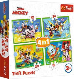 Puzzle Trefl 4w1 34616 Mickey Mouse