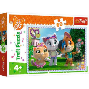 Puzzle Trefl 60 17378 rainbow 44 cats