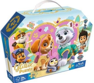 Puzzle Trefl 70 Glitter 53015 Paw Patrol