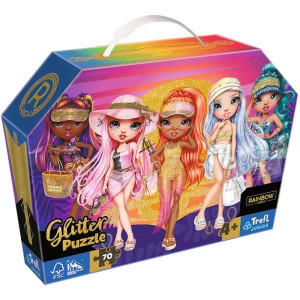 Puzzle Trefl 70 Glitter 53020 Rainbow