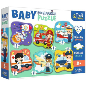 Puzzle Trefl Baby 44001 Zawody I Pojazdy