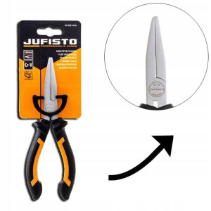 Szczypce Płaskie Ząbkowane Jufisto 160mm