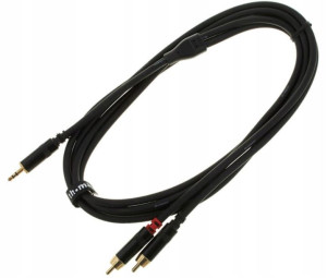 Kabel przewód sygnałowy mini Jack - RCA 1,5 m