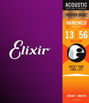 Struny do gitary akustycznej Elixir 16102 13-56