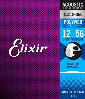 Struny do gitary akustycznej Elixir 11075 12-56