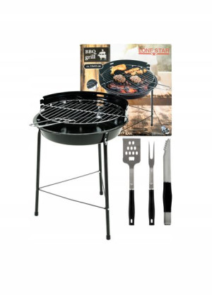 Grill Węglowy 33x43 cm+GRATIS! Zestaw do Grilla