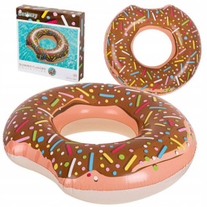 Koło do pływania donut 107cm brązowe