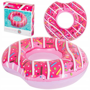 Koło do pływania donut 107cm różowe